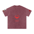 Snow Washed Oversized Cotton T-Shirt by ODMPOD, featuring a relaxed fit and soft, textured fabric in a light, washed finish.