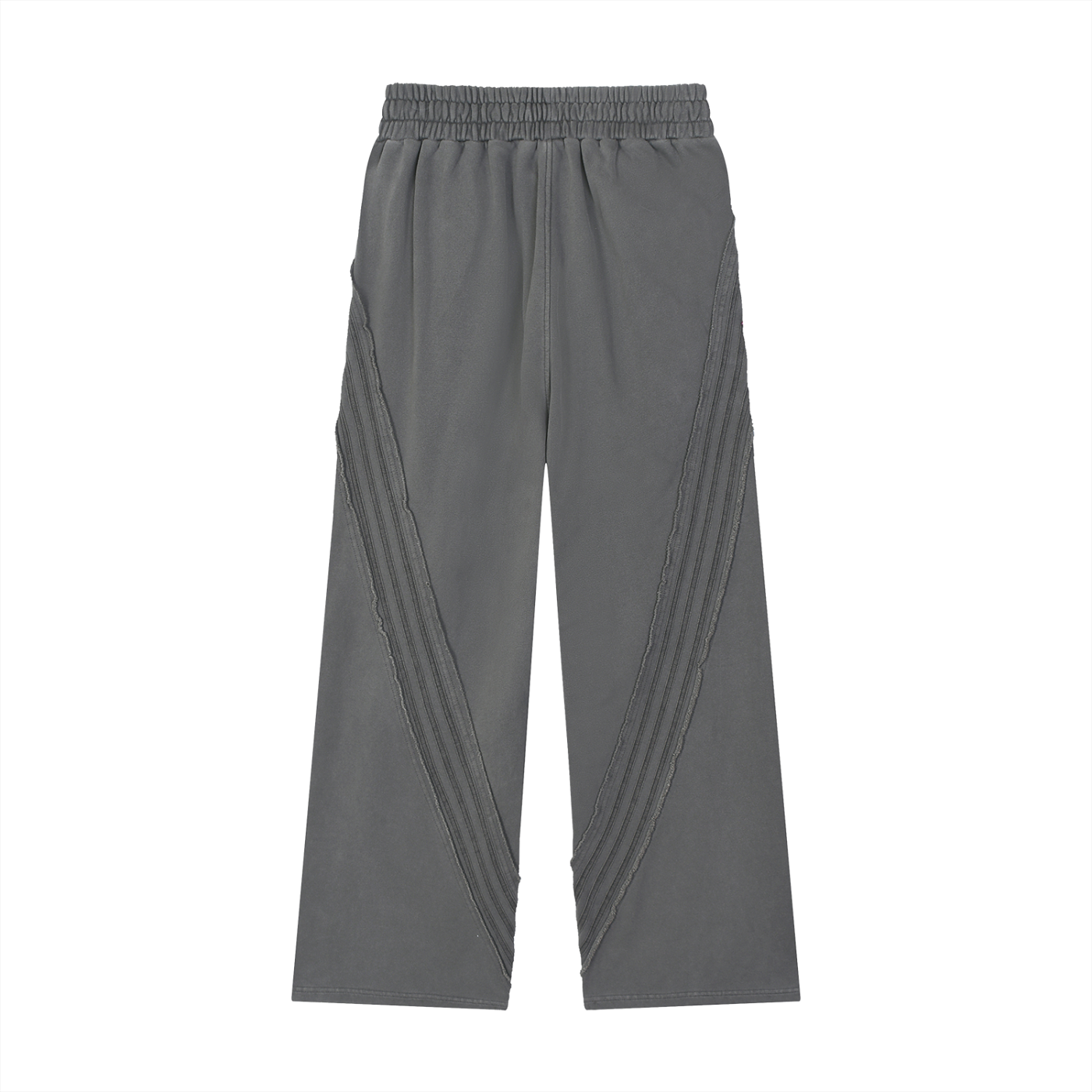 Snow Washed Tape Raw Edge Sweatpants by ODMPOD, showing soft fabric, tape accents, and raw edge details on a casual pair of joggers.