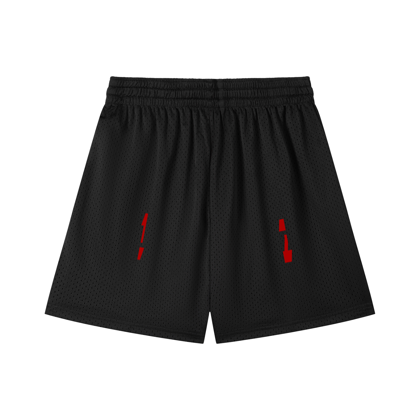 ODMPOD mesh drawstring shorts with breathable fabric, featuring a relaxed fit and adjustable waistband for comfortable casual wear.
