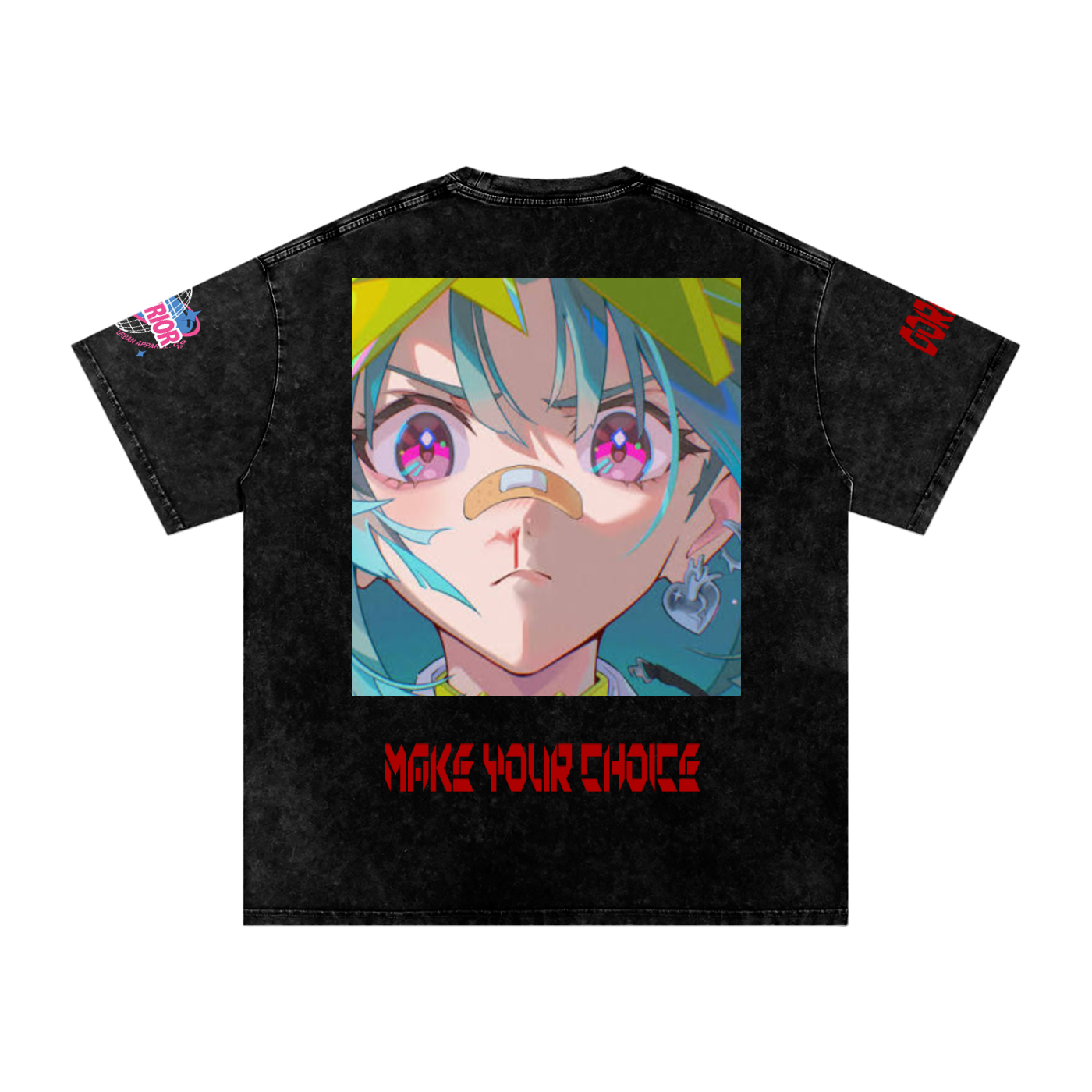 Snow Washed Oversized Cotton T-Shirt