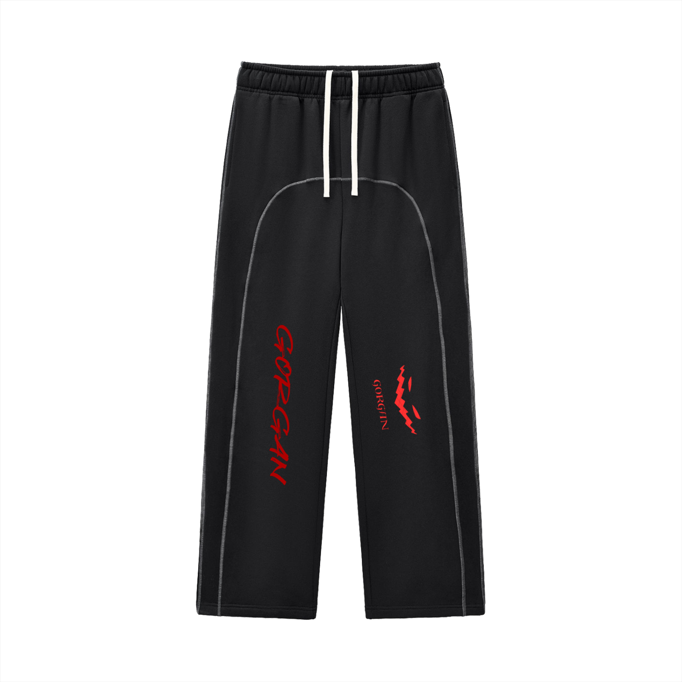 Contrast-Stitched Fleece Sweatpants