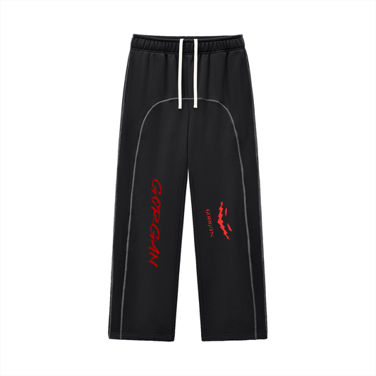 Contrast-Stitched Fleece Sweatpants