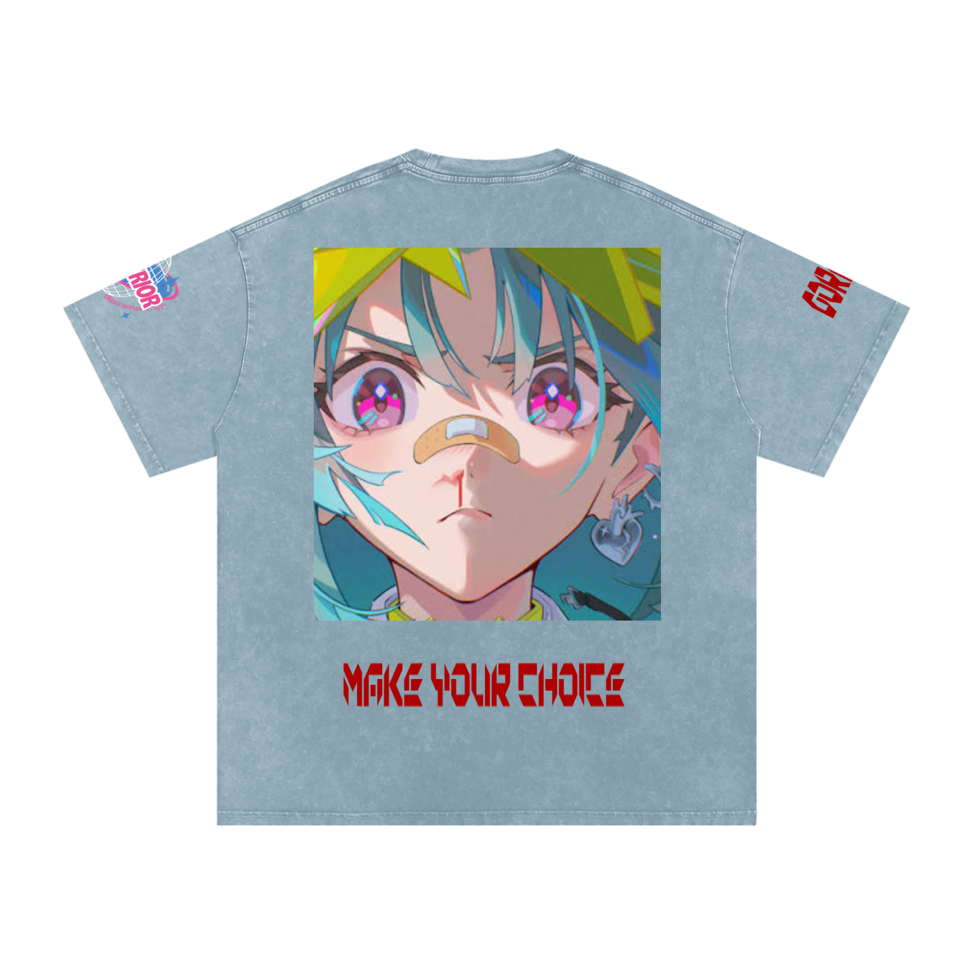 Snow Washed Oversized Cotton T-Shirt