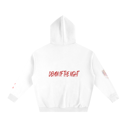 ODMPOD oversize fleeced hoodie in soft fabric, featuring a relaxed fit and cozy design with hood and long sleeves.