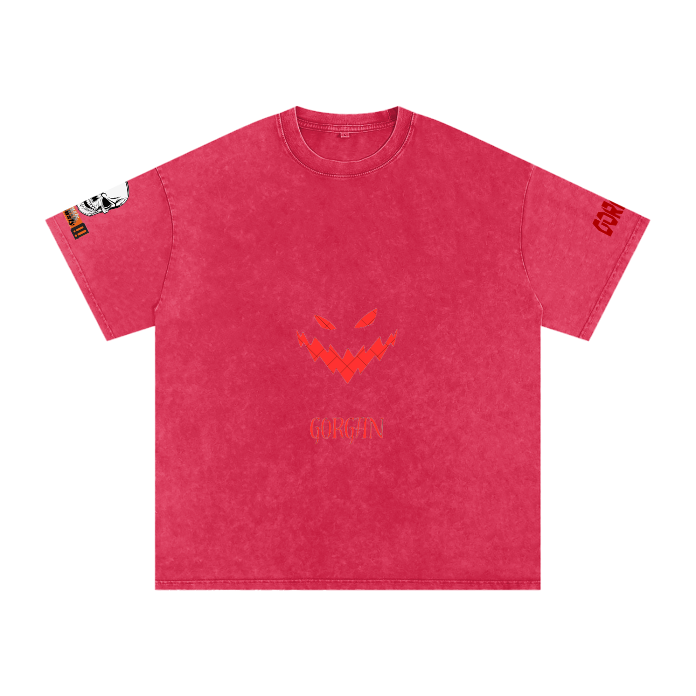 Snow Washed Oversized Cotton T-Shirt by ODMPOD, showing a relaxed fit with soft, washed cotton fabric in a casual style.