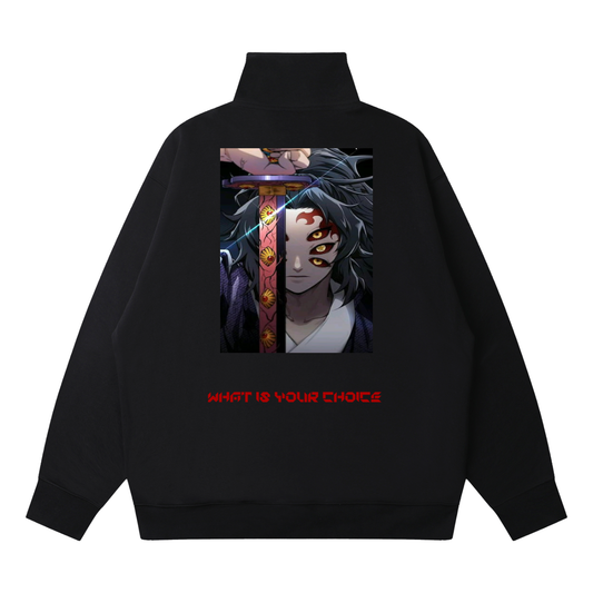 Quarter-Zip Drop Shoulder Sweatshirt
