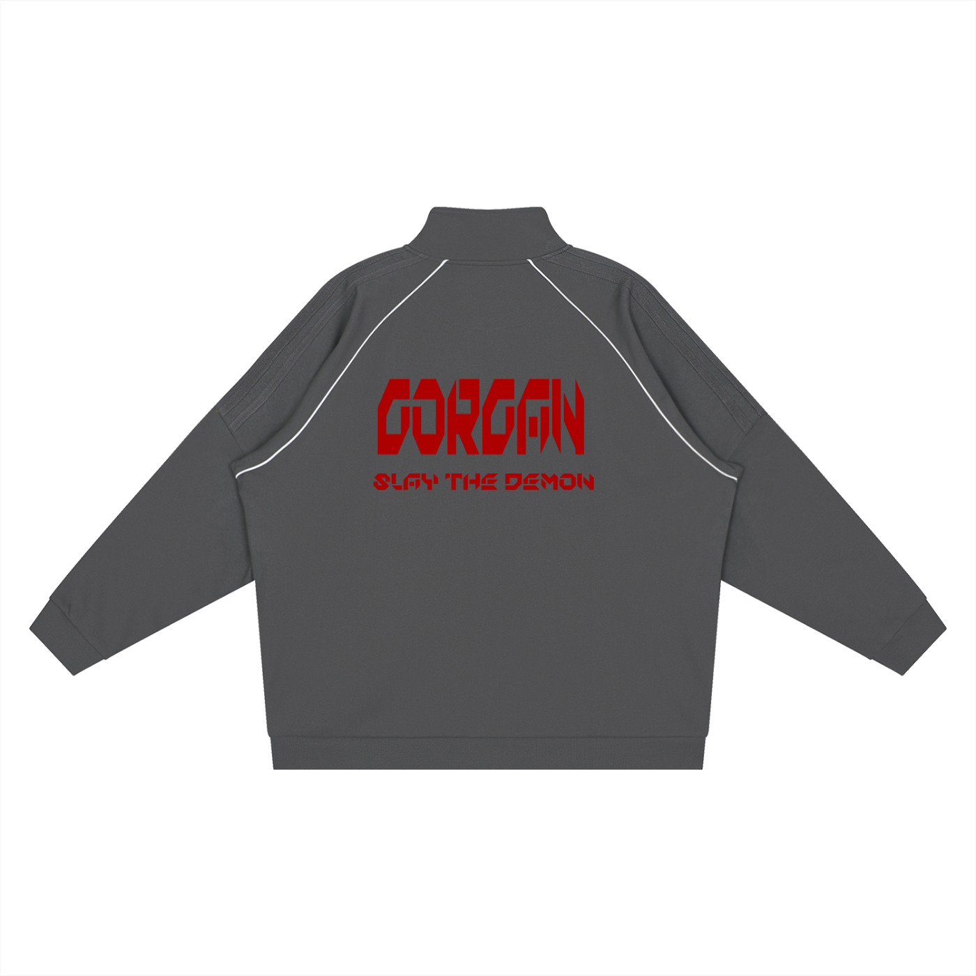 ODMPOD Reflection Striped Raglan Sleeve Jacket showcasing a stylish design with reflective stripes and casual fit.